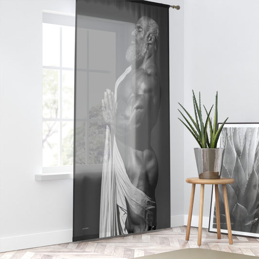 Master 2, Textured Sheer Window Curtain