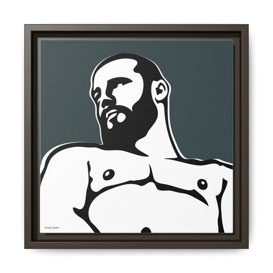Bear, Giclee Print on Matte Canvas, Framed (Multi-color)