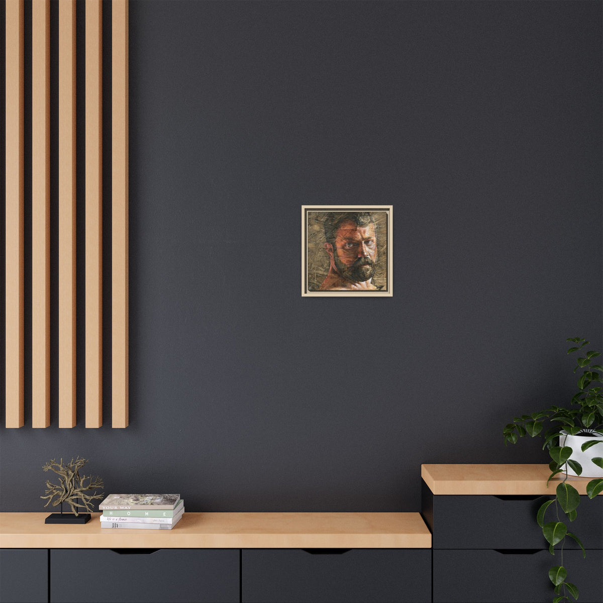Silence 7, Matte Canvas, Framed (Multi-color)