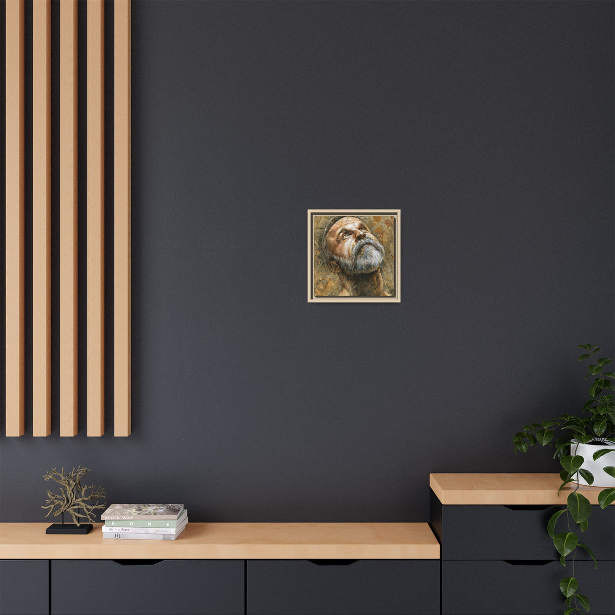 Silence 4, Matte Canvas, Framed (Multi-color)