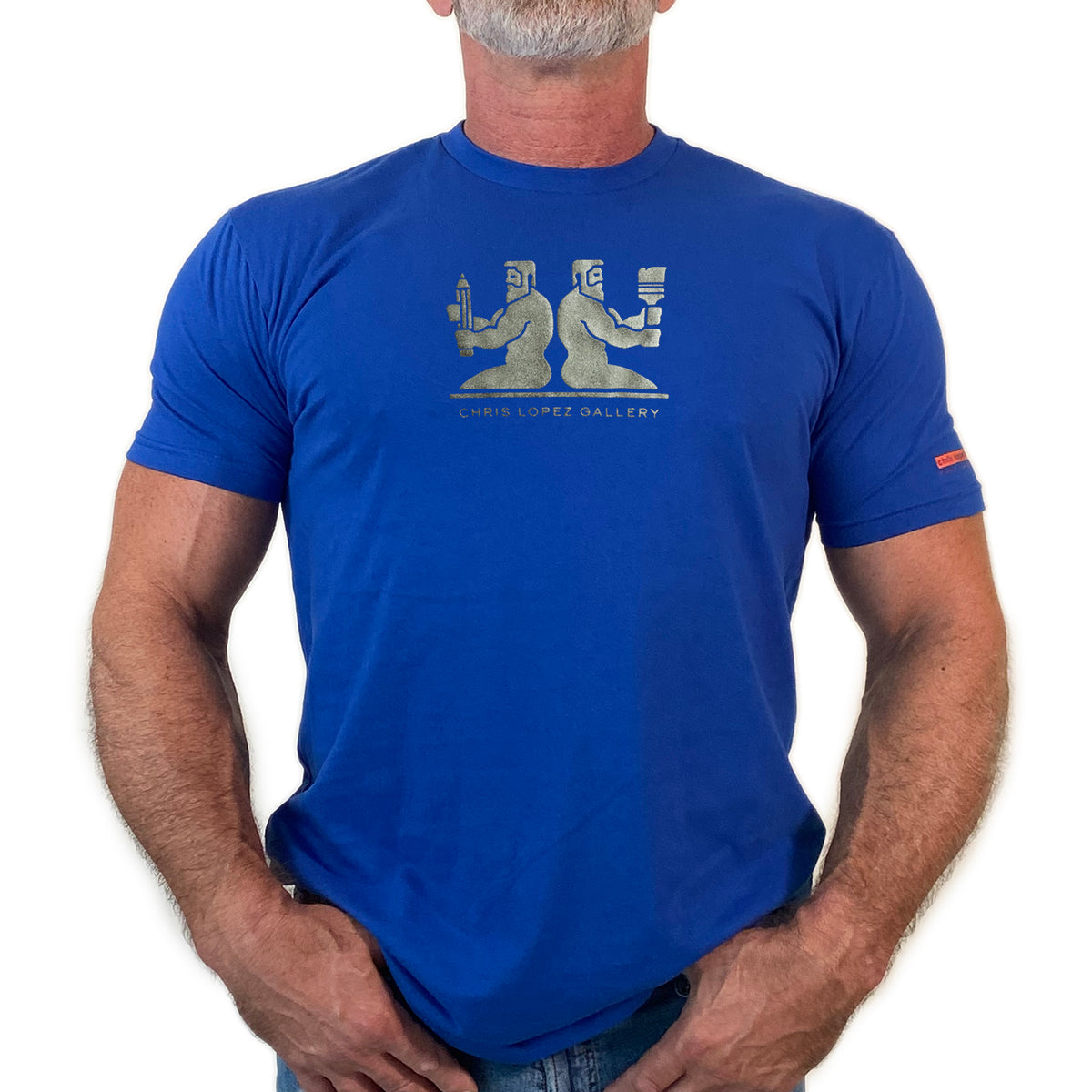 Chris Lopez Gallery Icon, hand printed T-shirt & Tank Top (Colors)