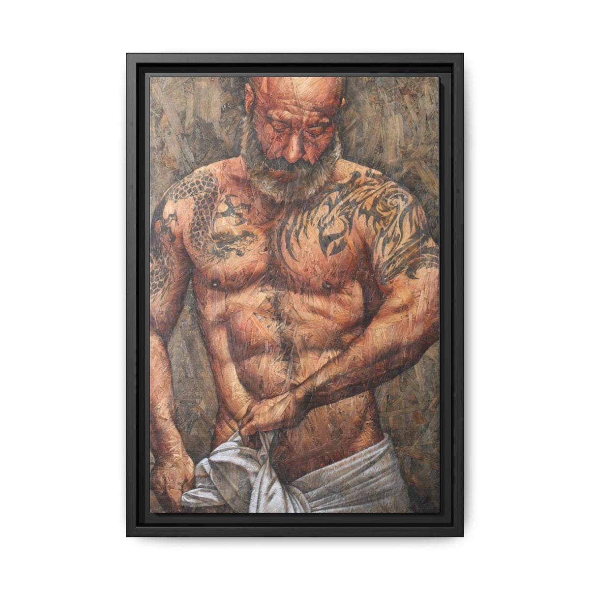 Urban Saint 1, Matte Canvas, Framed (Multi-color)