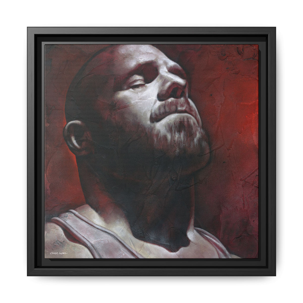 In the Darkness 5, Matte Canvas, Framed (Multi-color)