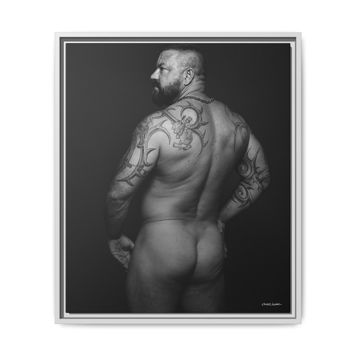 Chris C, Matte Canvas, Framed (Multi-color)