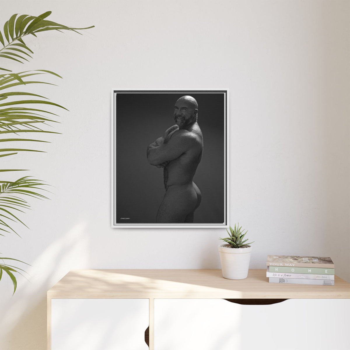 Thom A. Giclee Print on Matte Canvas, Framed (Multi-color)