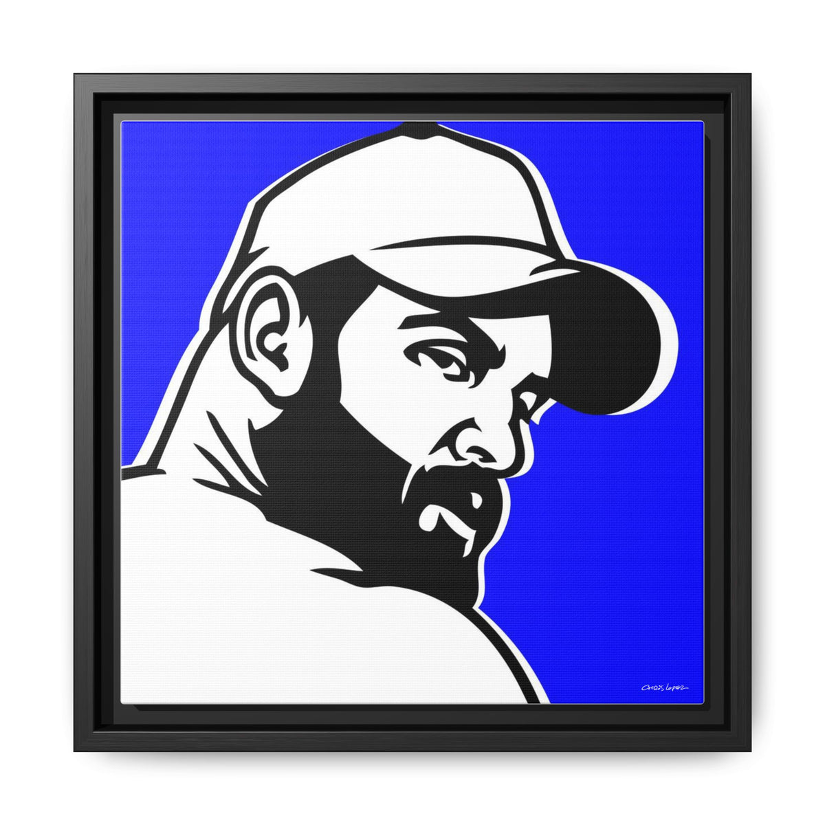 Trucker, Matte Canvas, Framed (Multi-color)