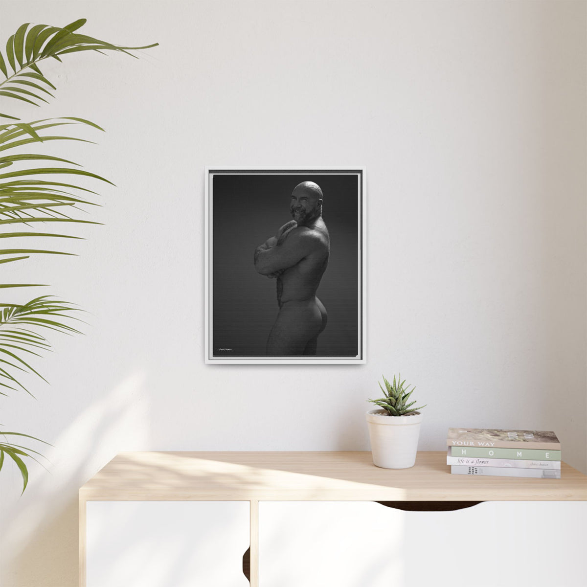 Thom A. Giclee Print on Matte Canvas, Framed (Multi-color)