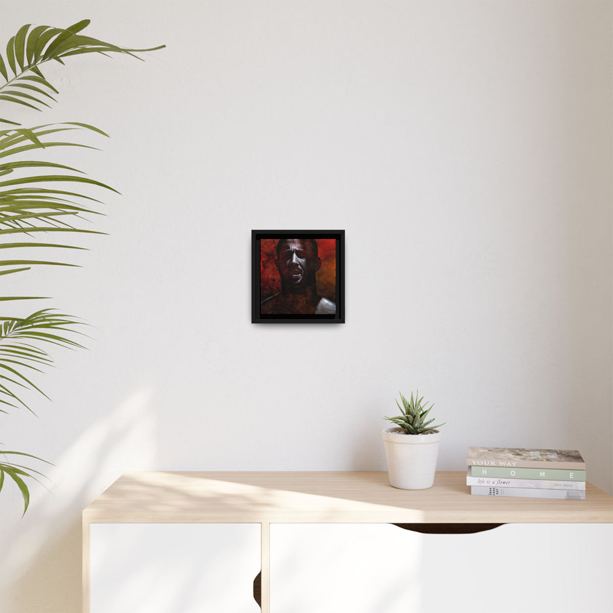 In the Darkness, Matte Canvas, Framed (Multi-color)