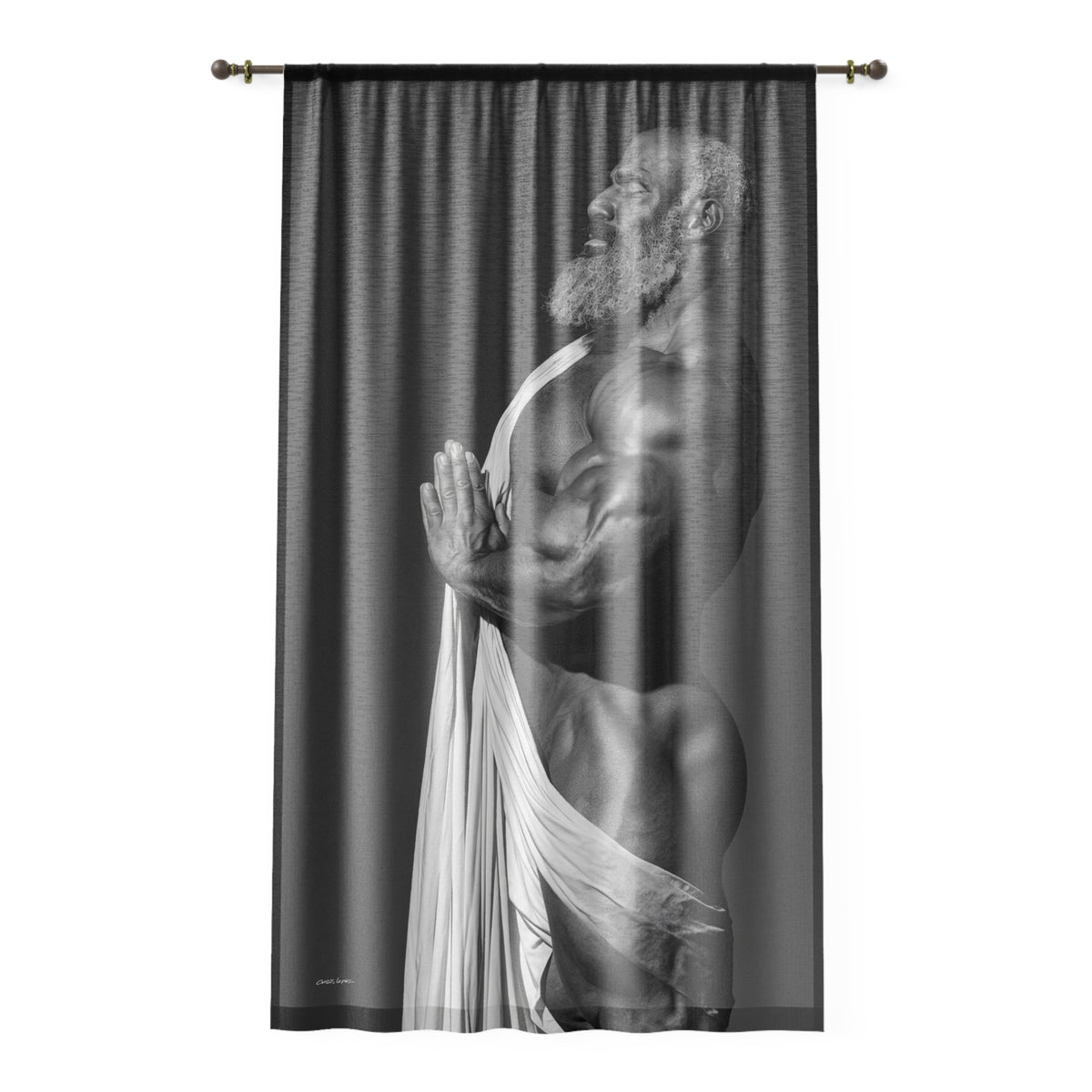 Master 2, Textured Sheer Window Curtain