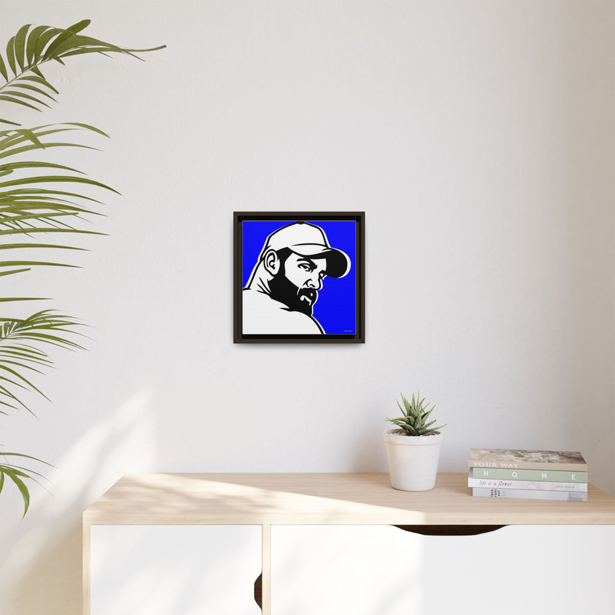 Trucker, Matte Canvas, Framed (Multi-color)