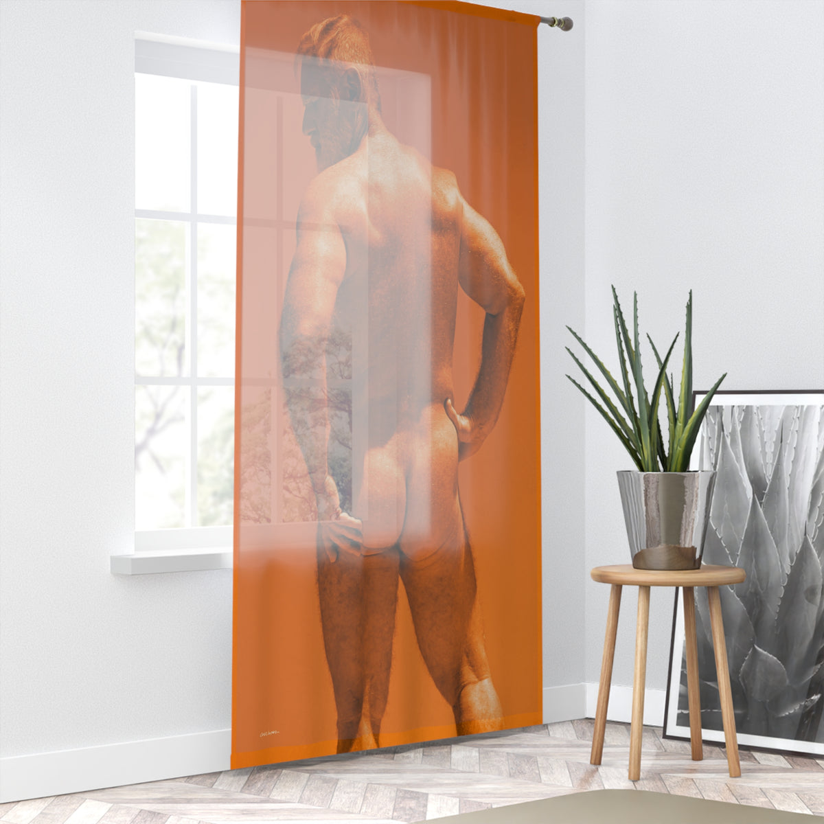 Joe 1, Textured Sheer Window Curtain
