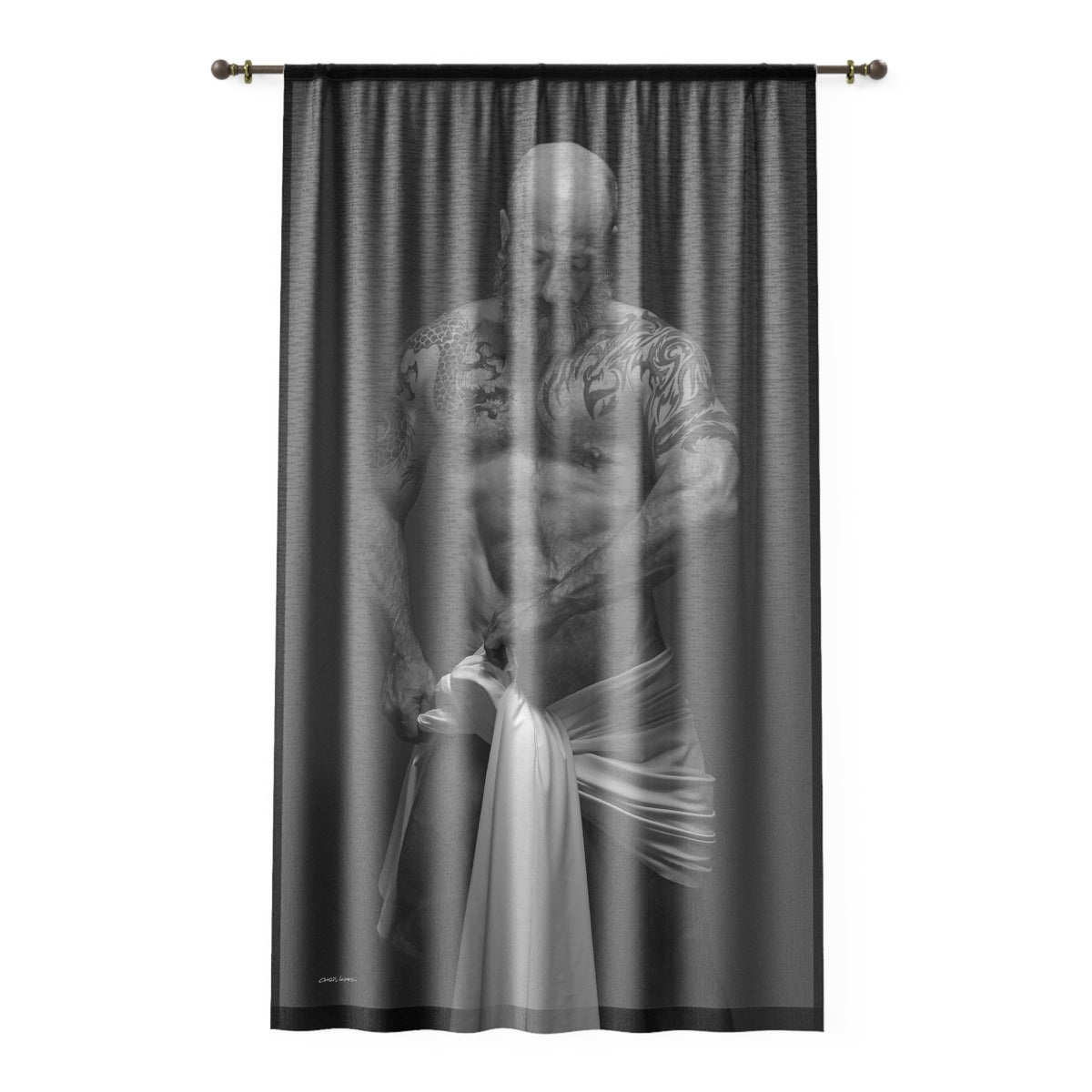 Barclay 1, Textured Sheer Window Curtain