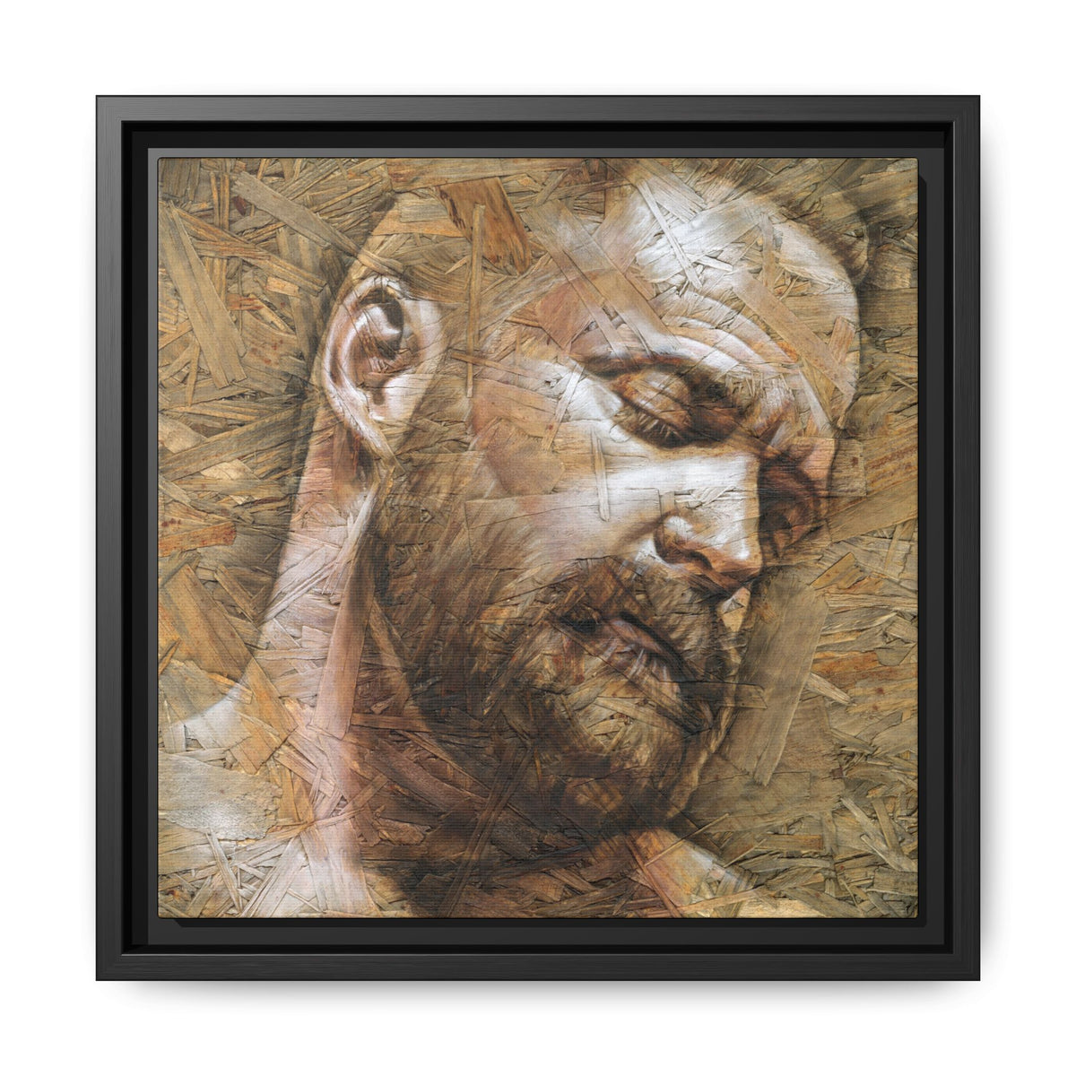 Silence, Matte Canvas, Framed (Multi-color)