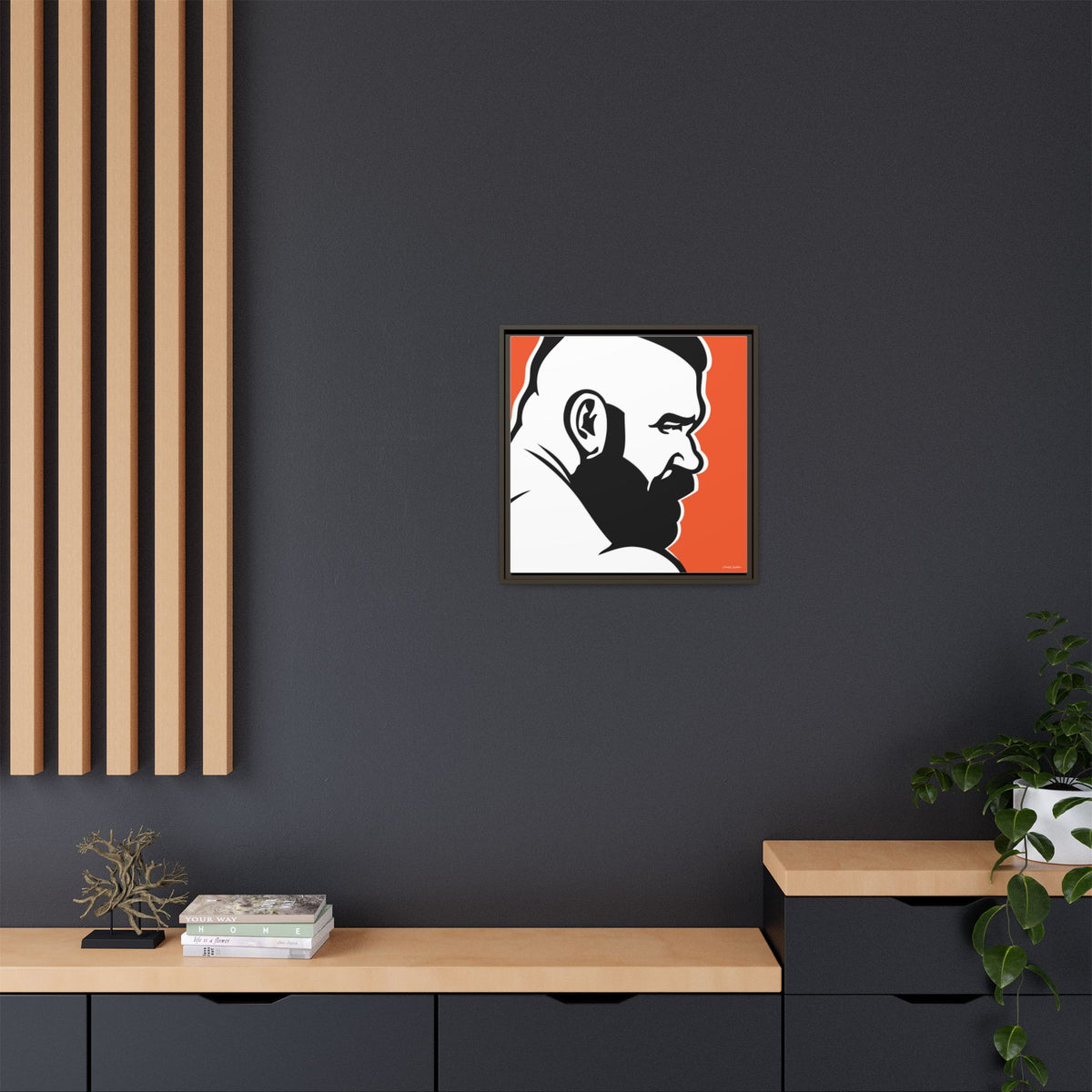 Brute, Matte Canvas, Framed (Multi-color)