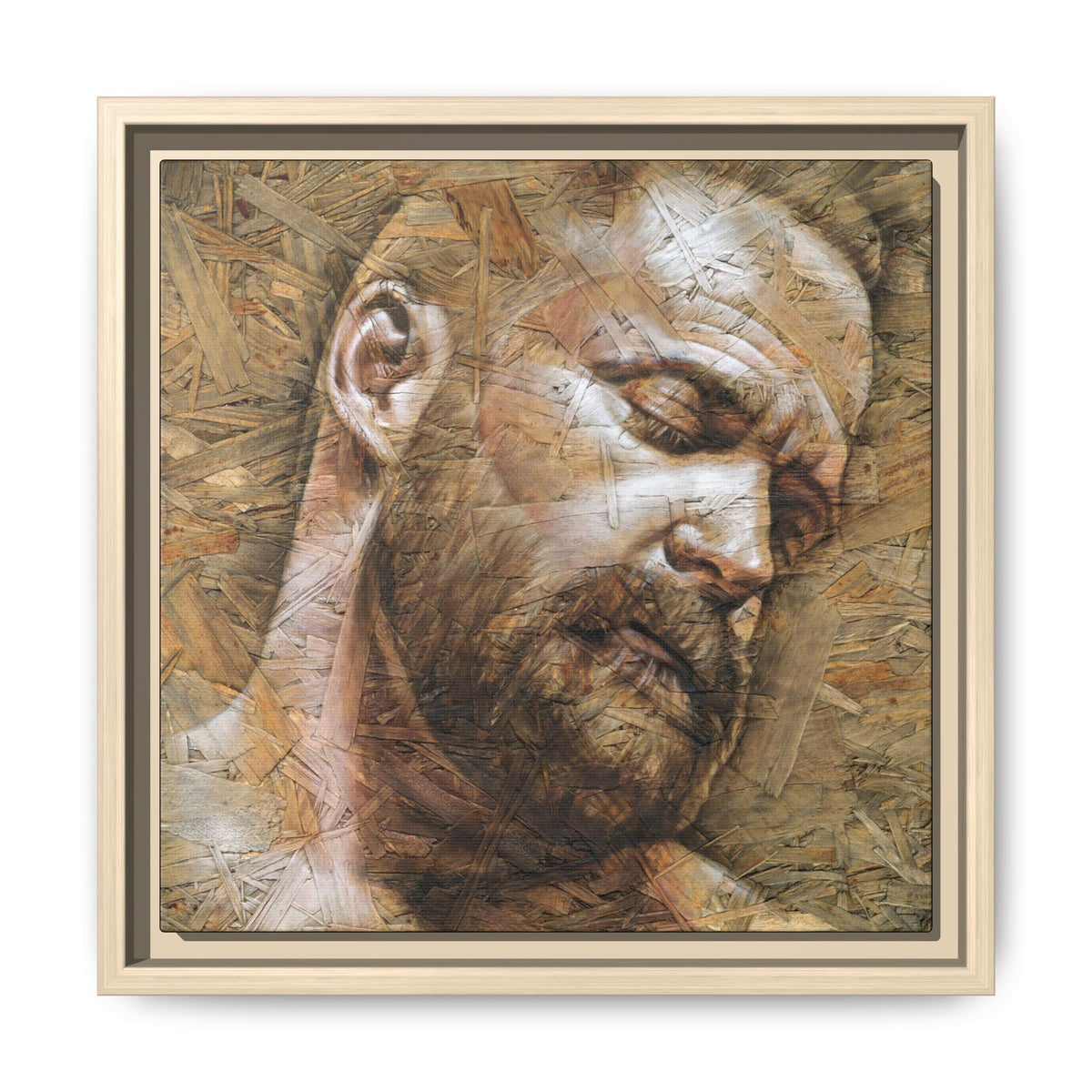 Silence, Matte Canvas, Framed (Multi-color)