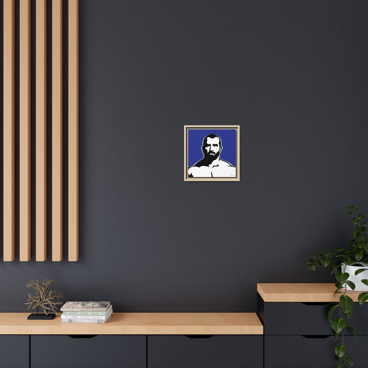 Muscle, Giclee Print on Matte Canvas, Framed (Multi-color)