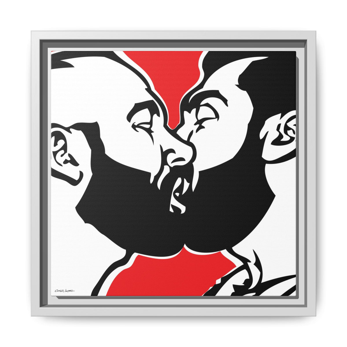 Love is Love, Giclee Print on Matte Canvas, Framed (Multi-color)