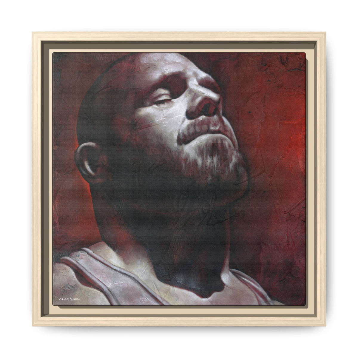 In the Darkness 5, Matte Canvas, Framed (Multi-color)