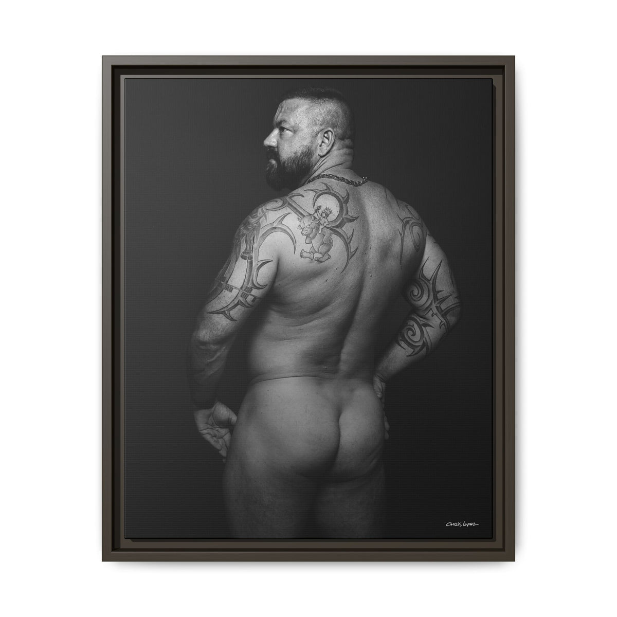 Chris C, Matte Canvas, Framed (Multi-color)