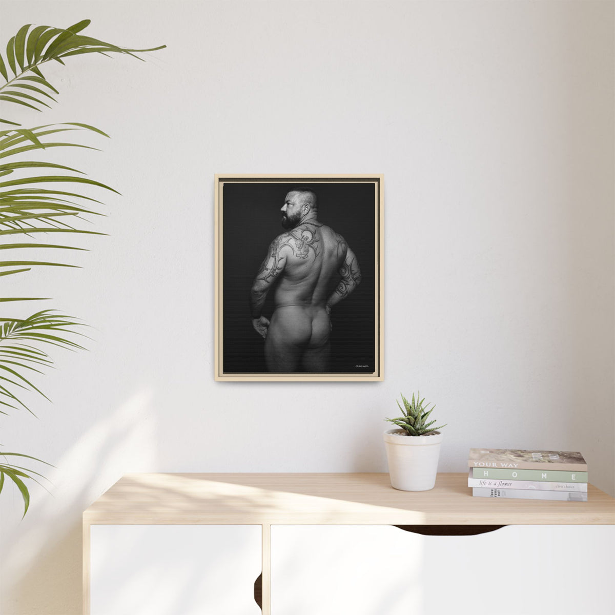 Chris C, Matte Canvas, Framed (Multi-color)