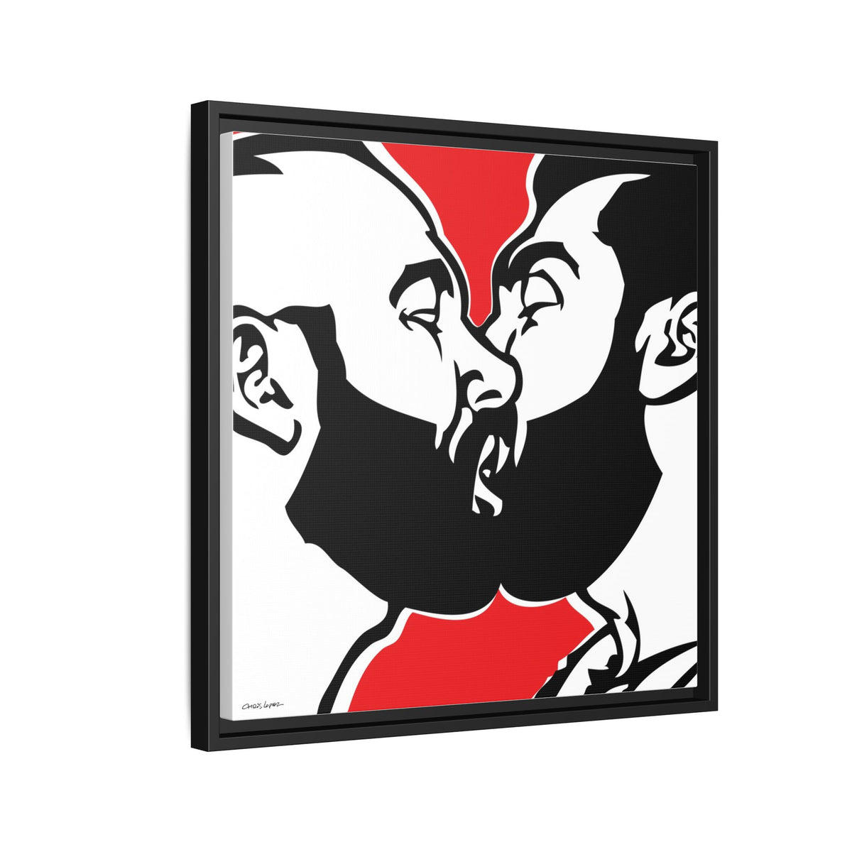 Love is Love, Giclee Print on Matte Canvas, Framed (Multi-color)