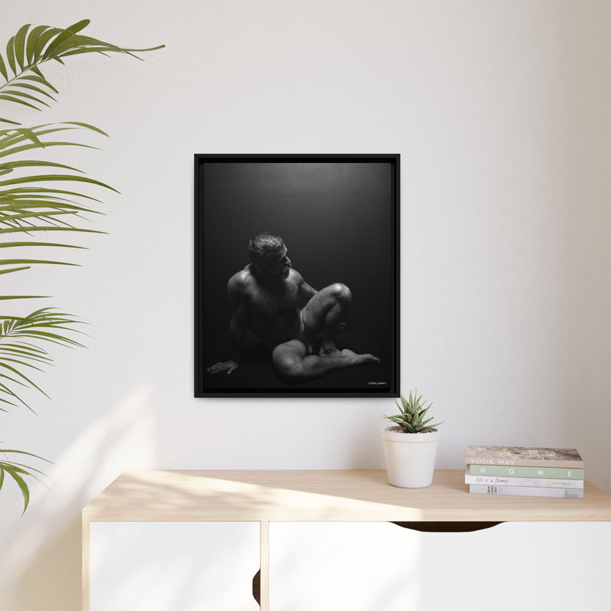 John, Giclee Print on Matte Canvas, Framed (Multi-color)