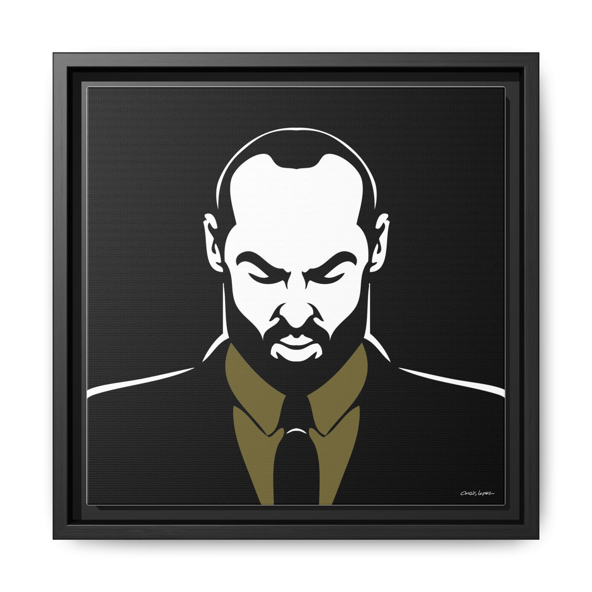 Suit, Giclee Print on Matte Canvas, Framed (Multi-color)