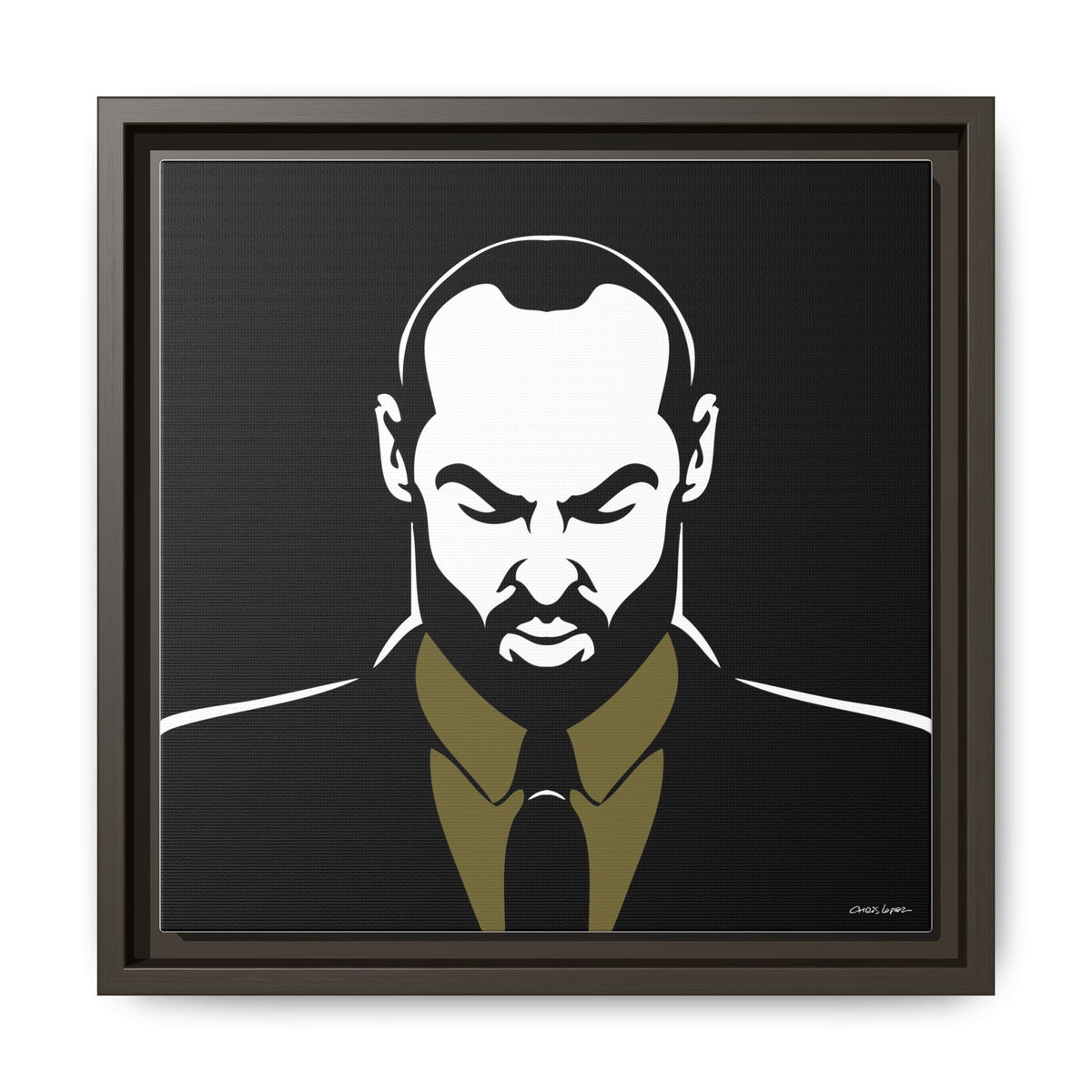 Suit, Giclee Print on Matte Canvas, Framed (Multi-color)