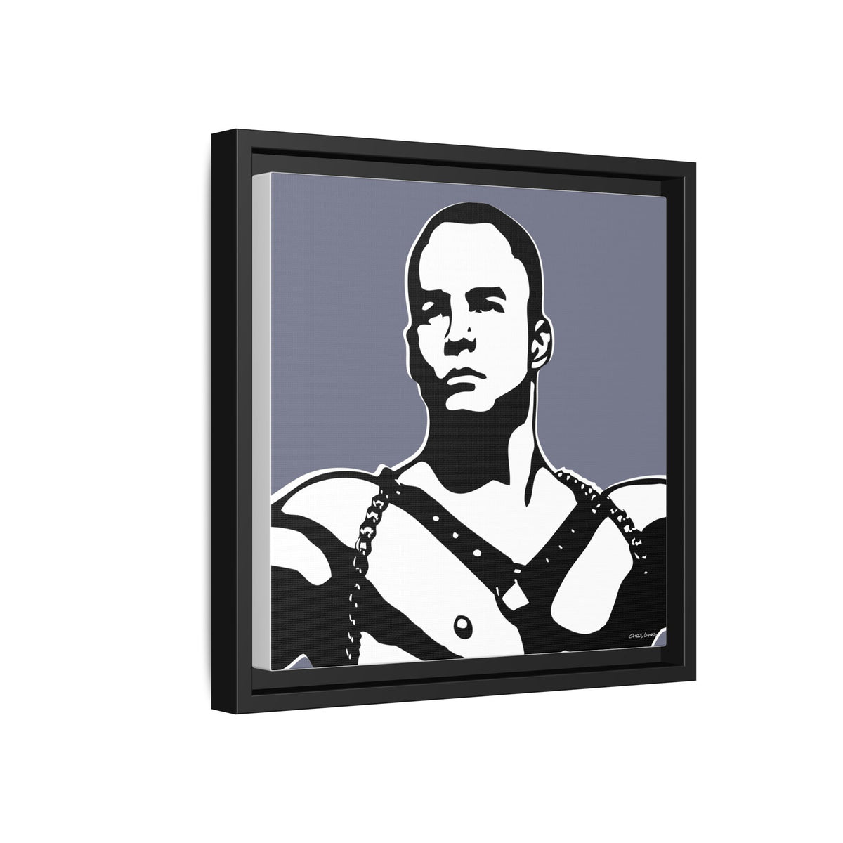 Leather, Giclee Print on Matte Canvas, Framed (Multi-color)