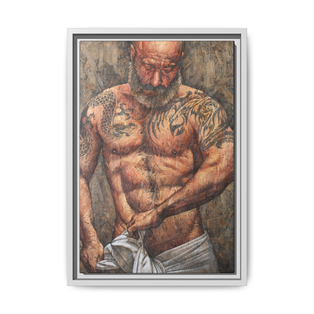 Urban Saint 1, Matte Canvas, Framed (Multi-color)