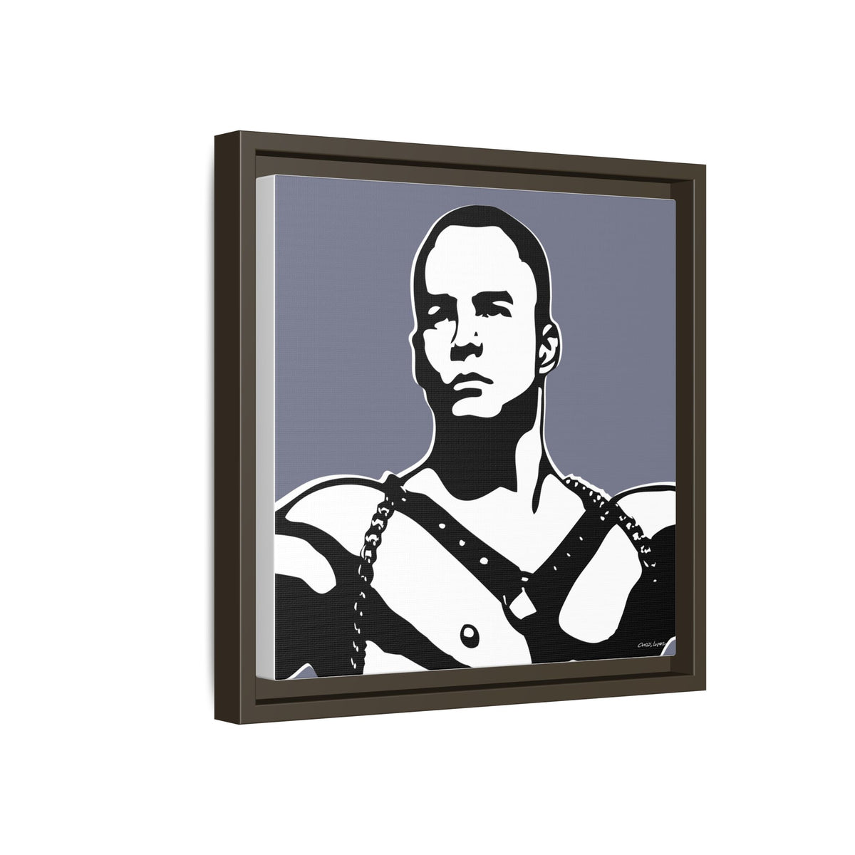Leather, Giclee Print on Matte Canvas, Framed (Multi-color)