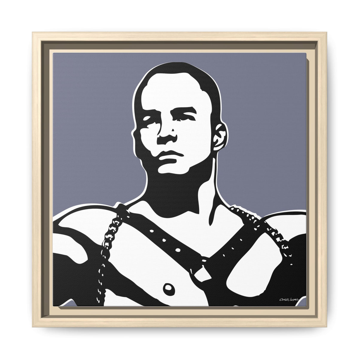 Leather, Giclee Print on Matte Canvas, Framed (Multi-color)