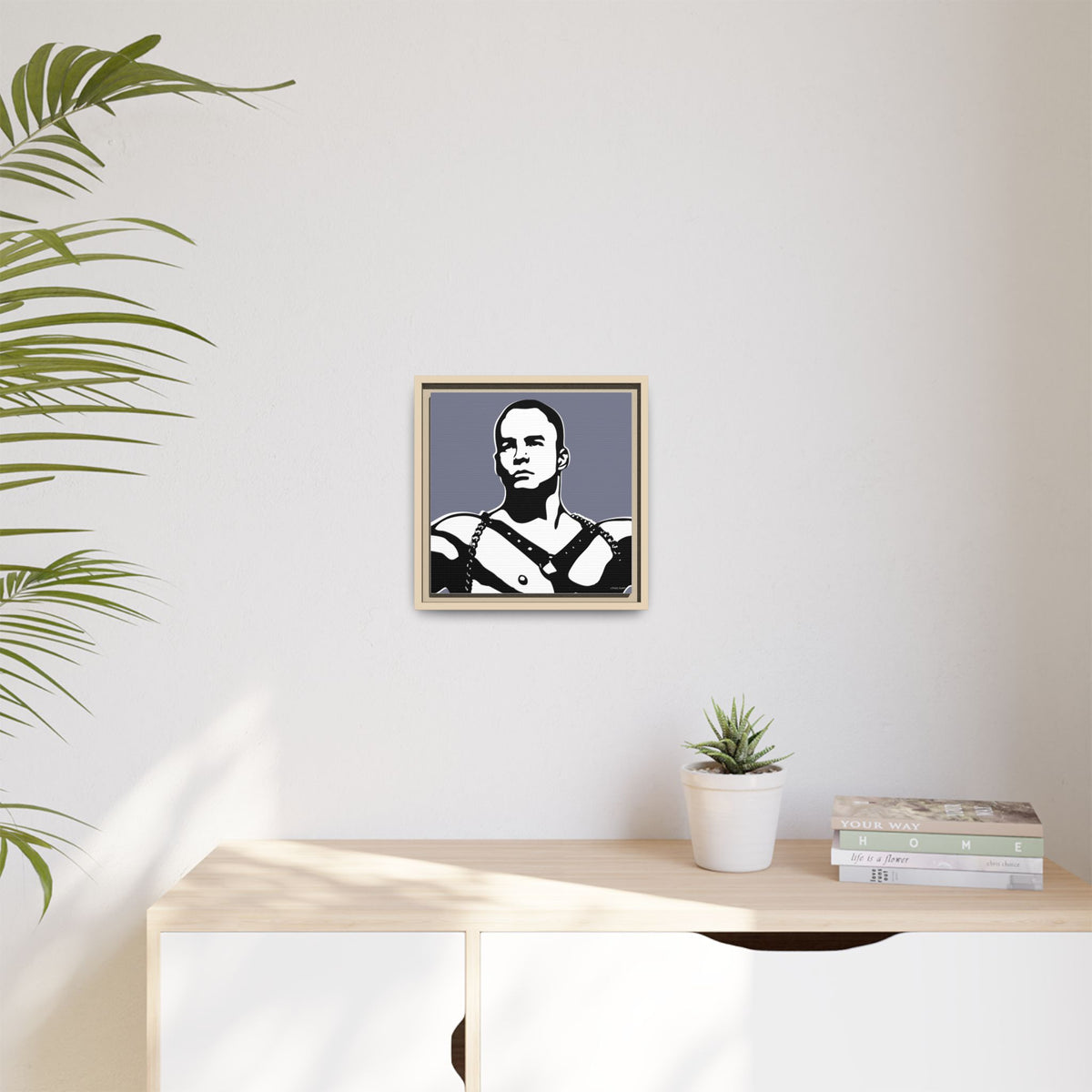 Leather, Giclee Print on Matte Canvas, Framed (Multi-color)
