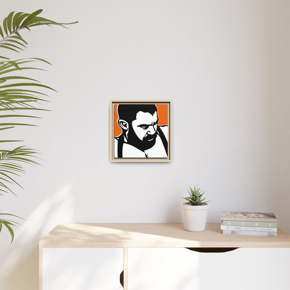Suspenders, Matte Canvas, Framed (Multi-color)