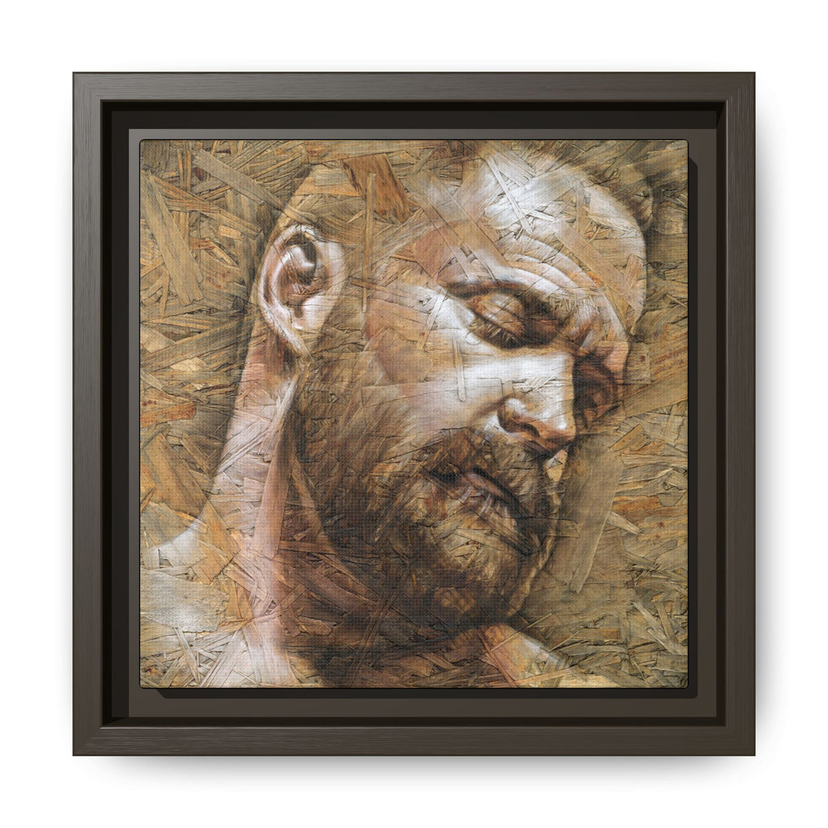 Silence, Matte Canvas, Framed (Multi-color)