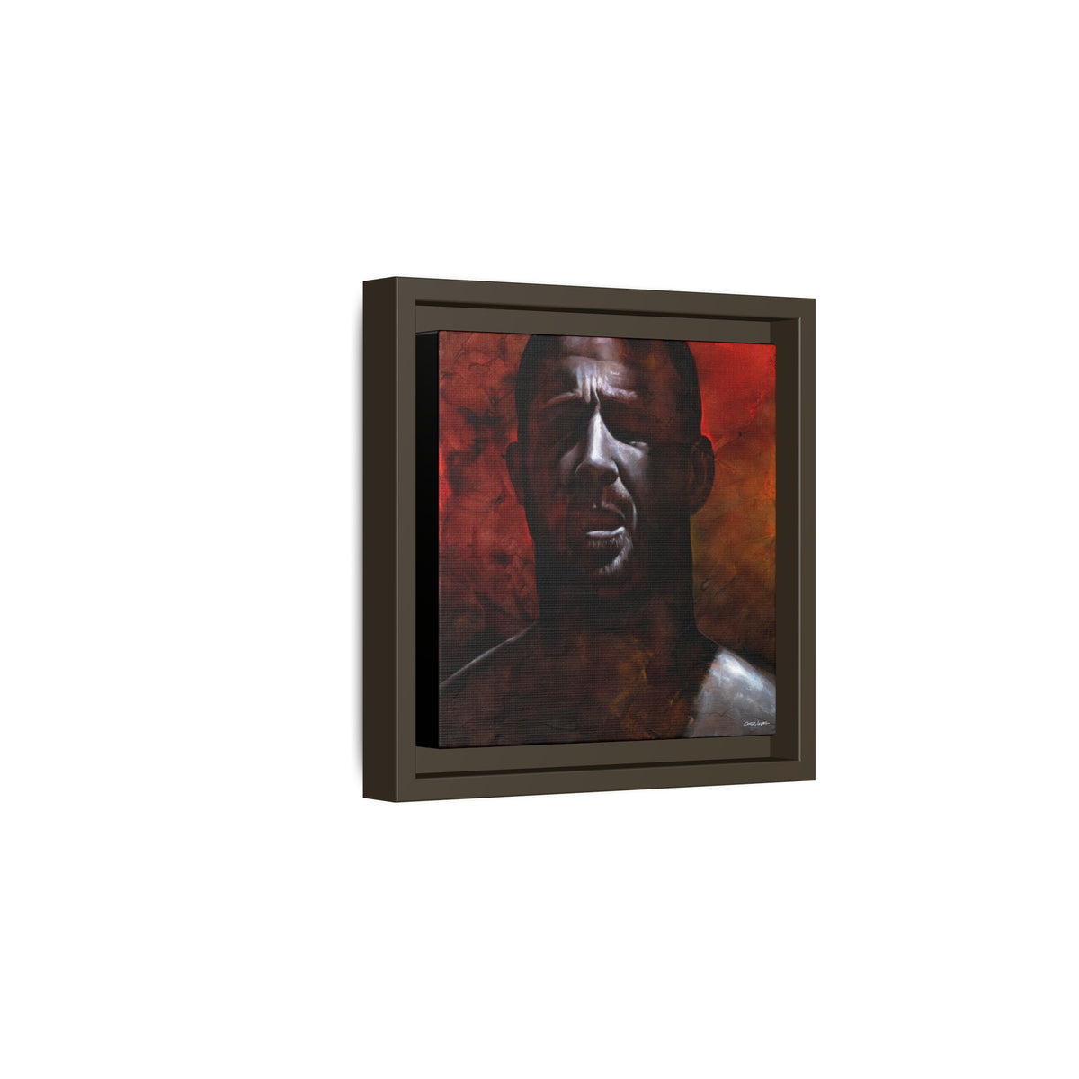 In the Darkness, Matte Canvas, Framed (Multi-color)