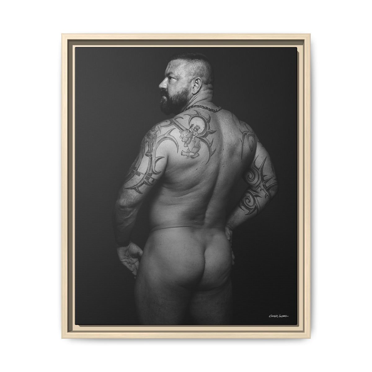 Chris C, Matte Canvas, Framed (Multi-color)