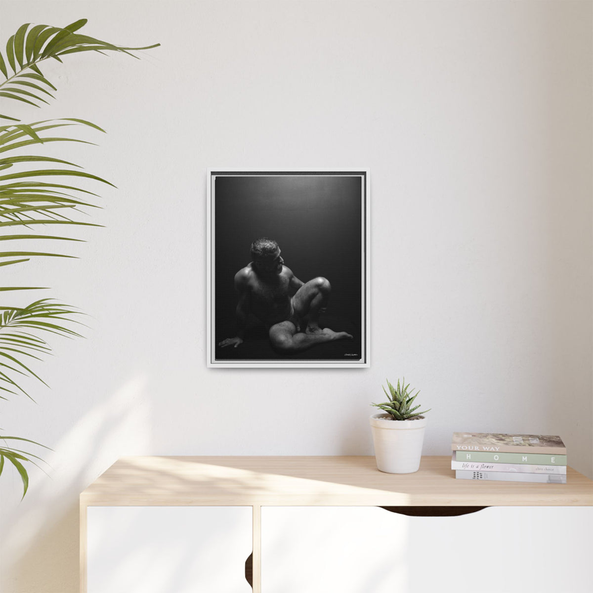 John, Giclee Print on Matte Canvas, Framed (Multi-color)