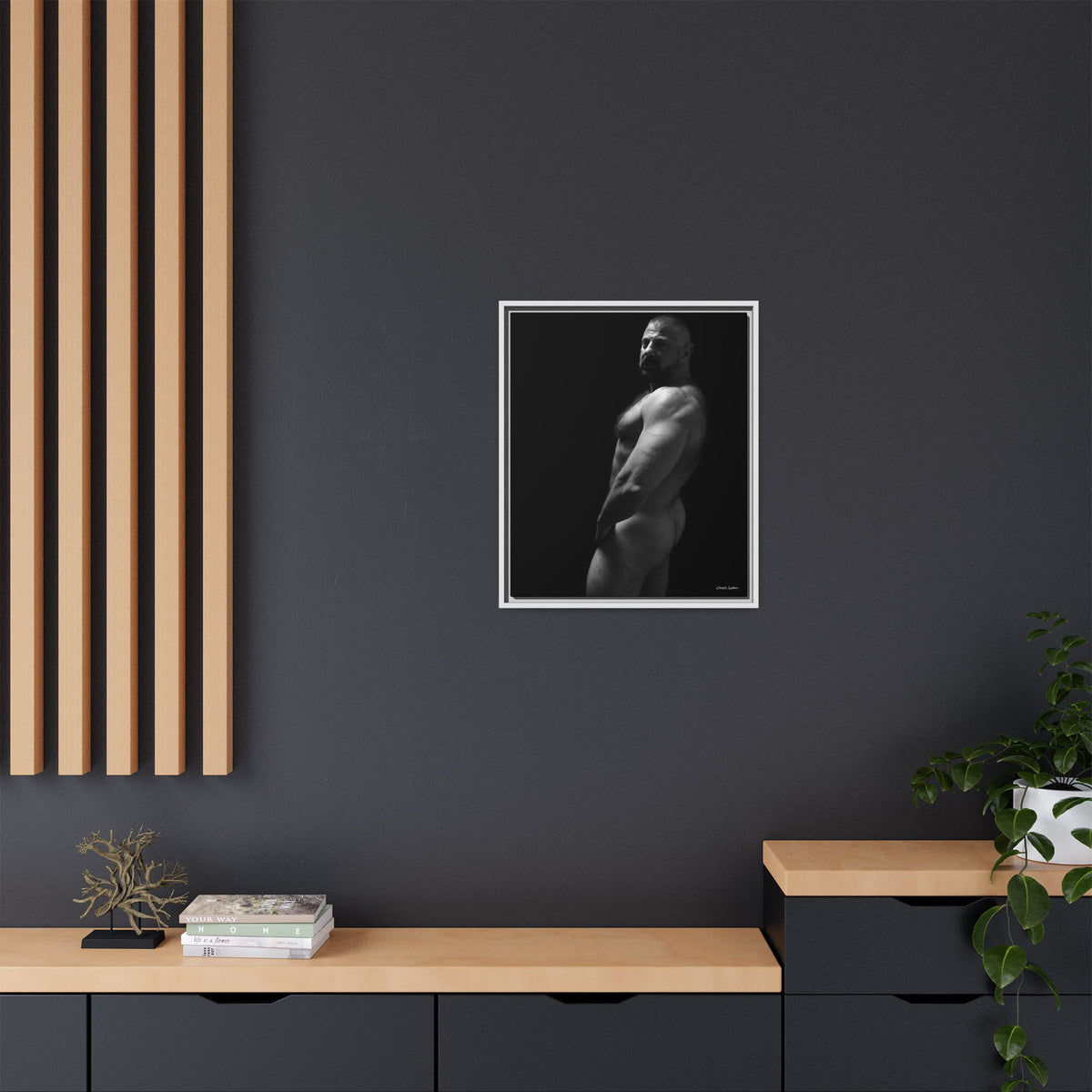 Bart, Giclee Print on Matte Canvas, Framed (Multi-color)
