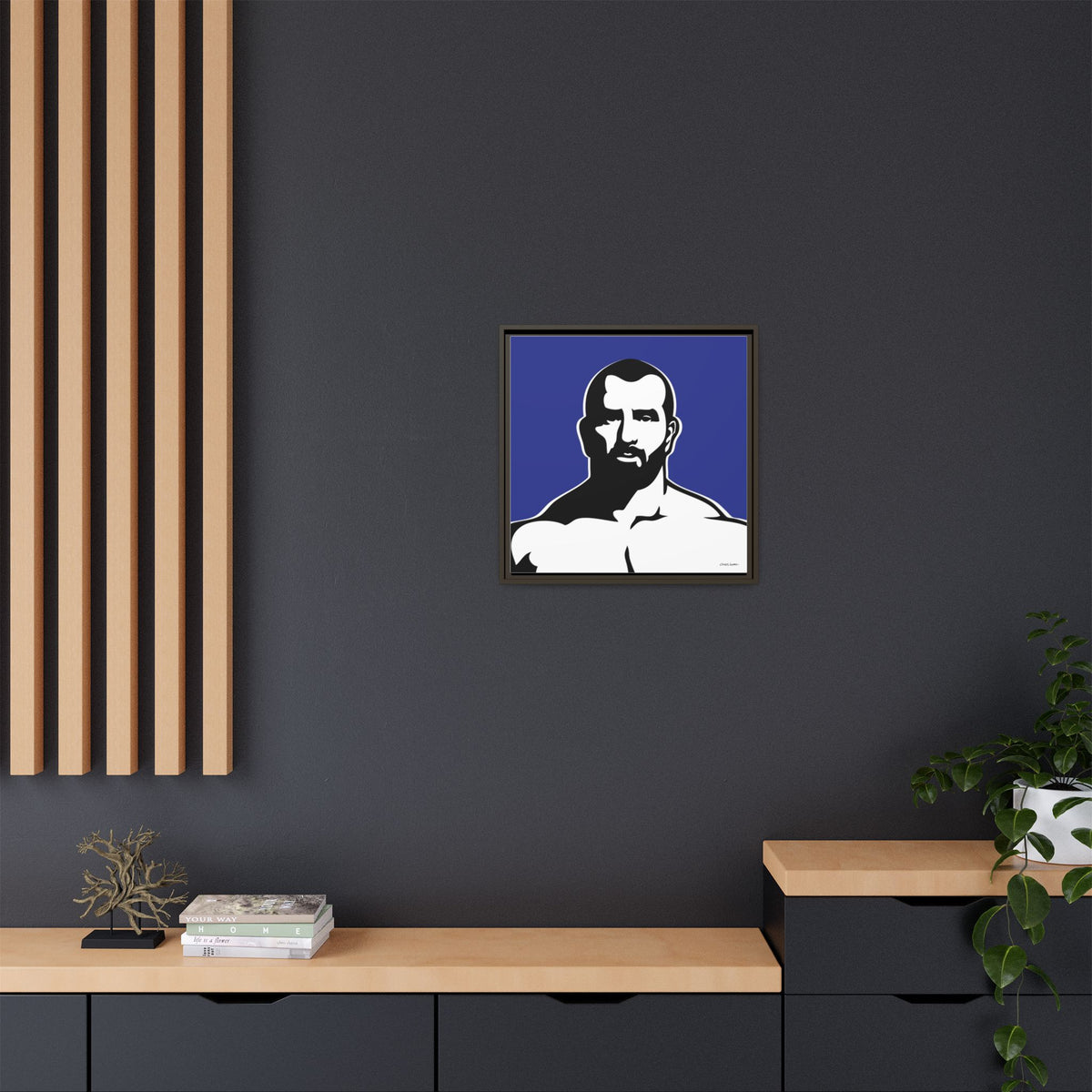 Muscle, Giclee Print on Matte Canvas, Framed (Multi-color)