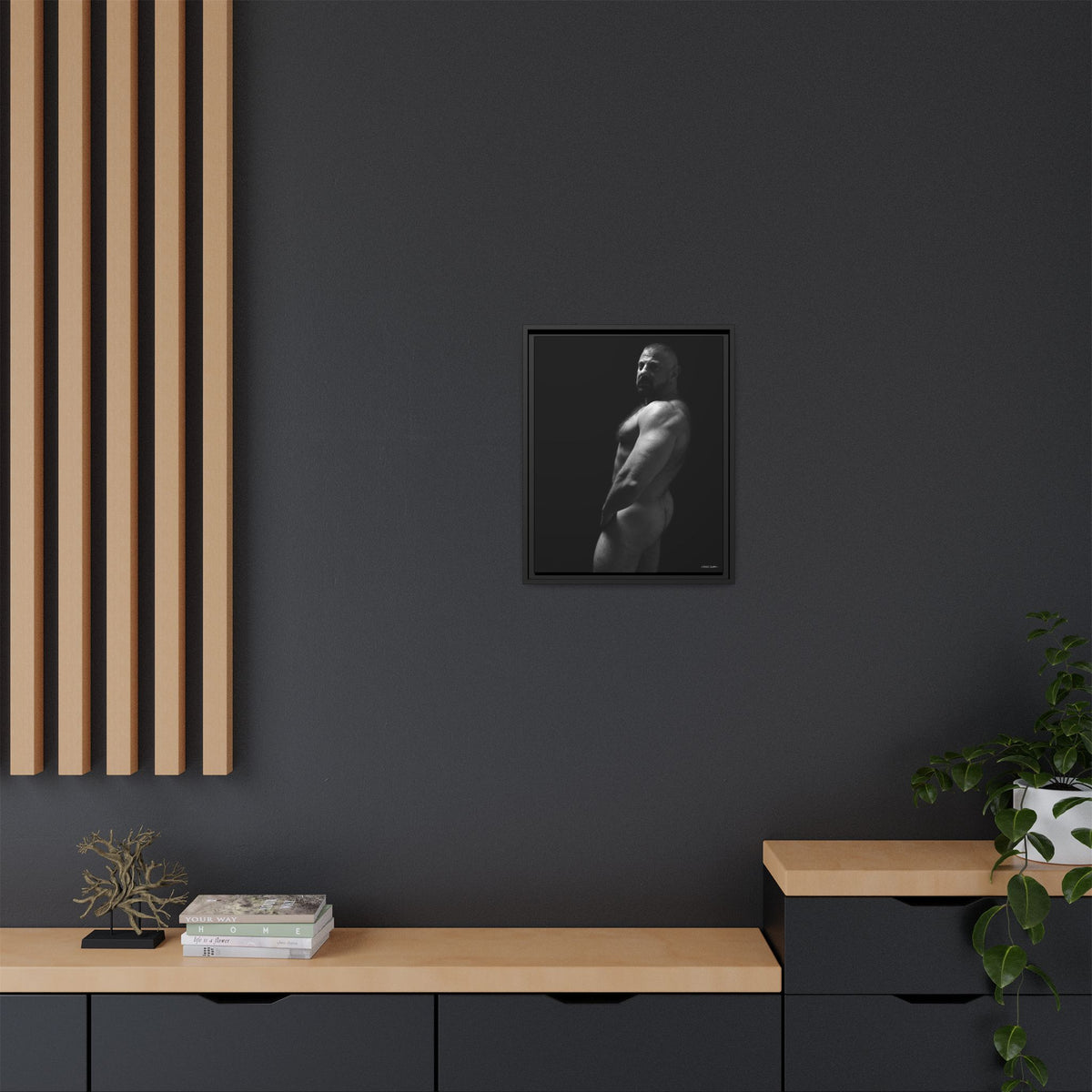 Bart, Giclee Print on Matte Canvas, Framed (Multi-color)