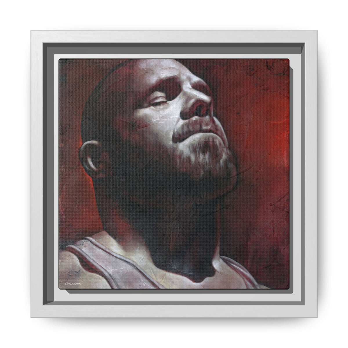 In the Darkness 5, Matte Canvas, Framed (Multi-color)