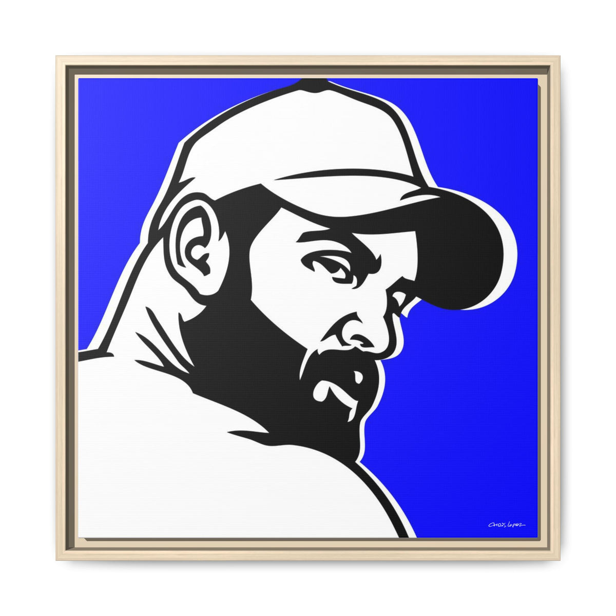 Trucker, Matte Canvas, Framed (Multi-color)