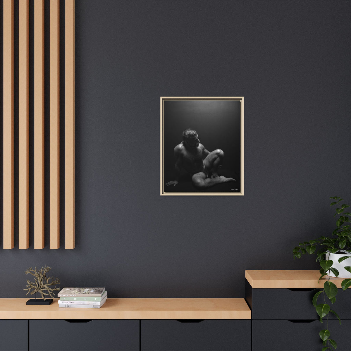 John, Giclee Print on Matte Canvas, Framed (Multi-color)