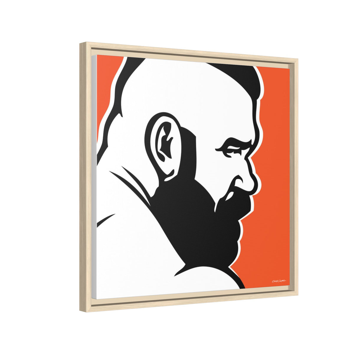 Brute, Matte Canvas, Framed (Multi-color)