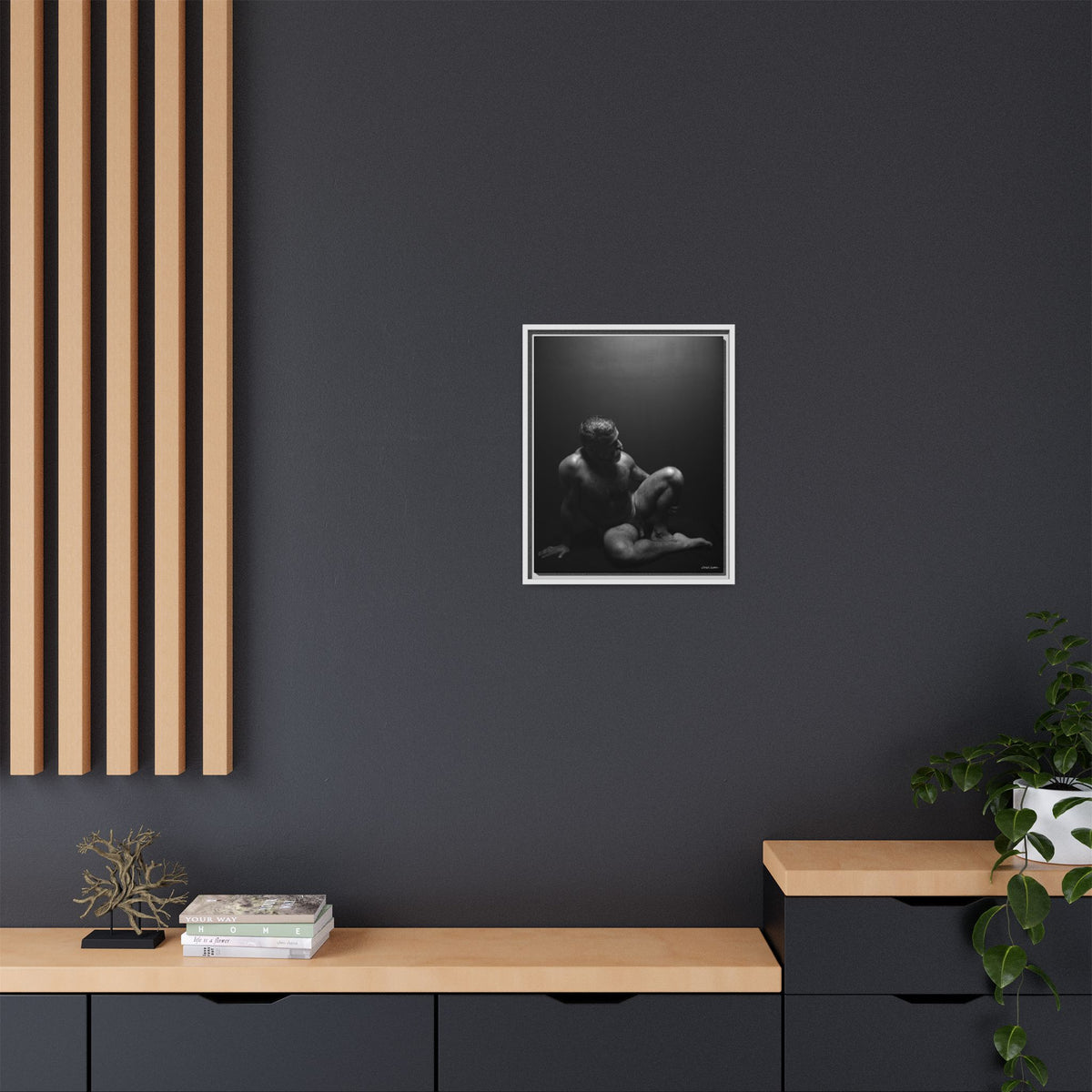 John, Giclee Print on Matte Canvas, Framed (Multi-color)