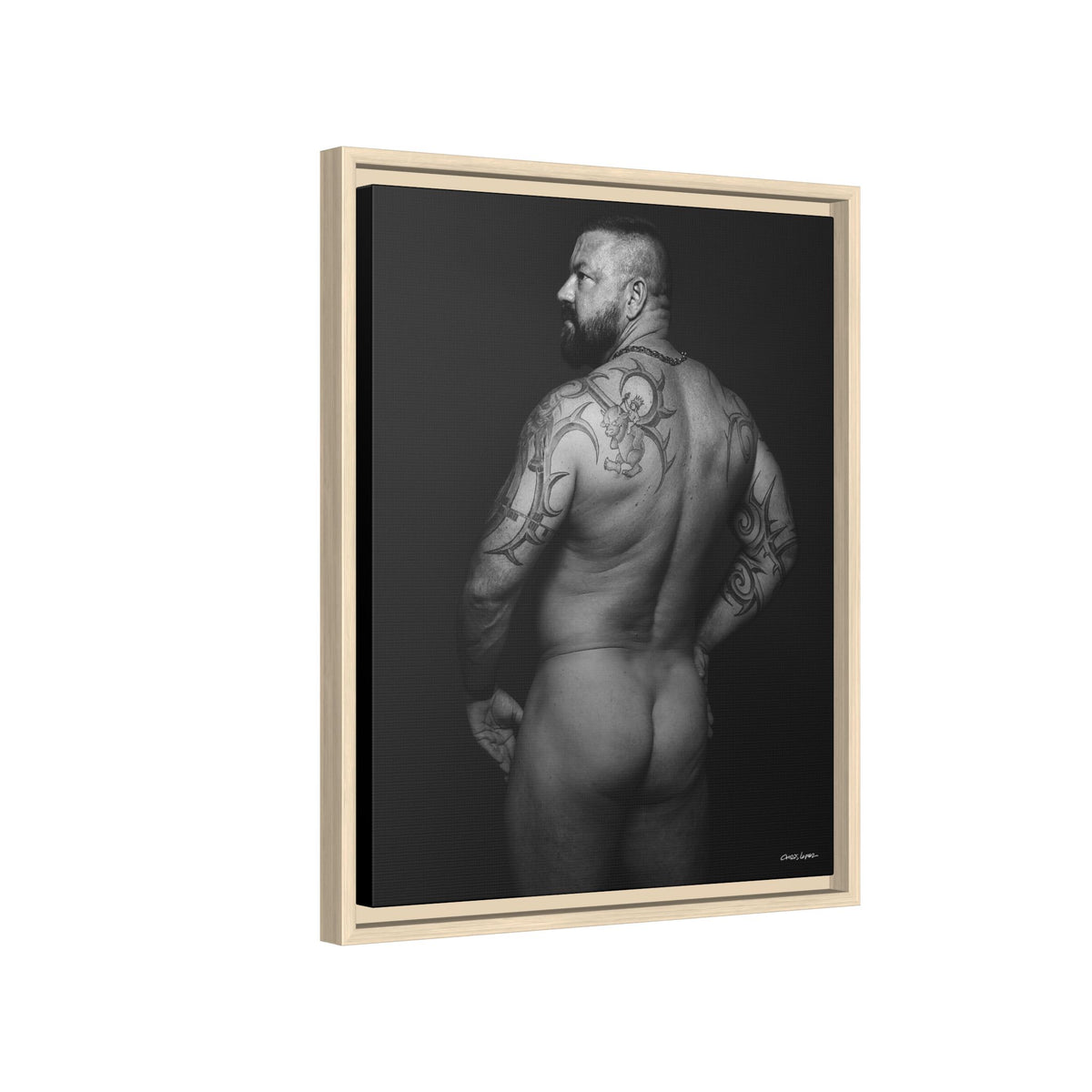 Chris C, Matte Canvas, Framed (Multi-color)