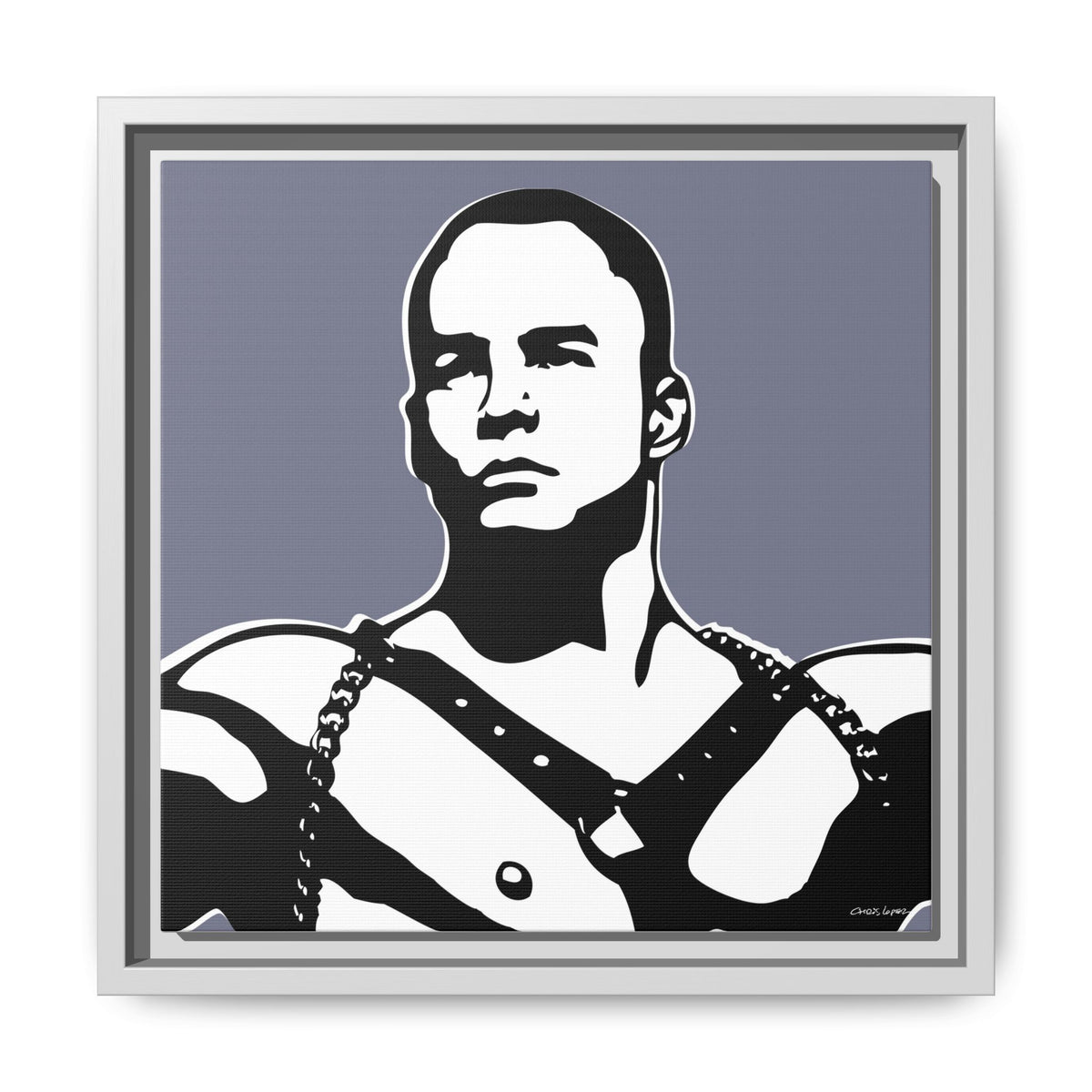 Leather, Giclee Print on Matte Canvas, Framed (Multi-color)