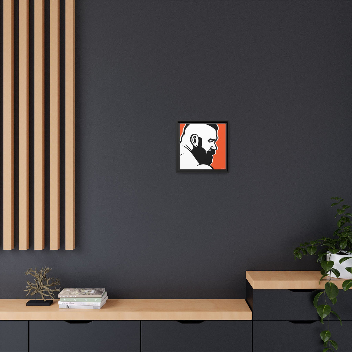 Brute, Matte Canvas, Framed (Multi-color)