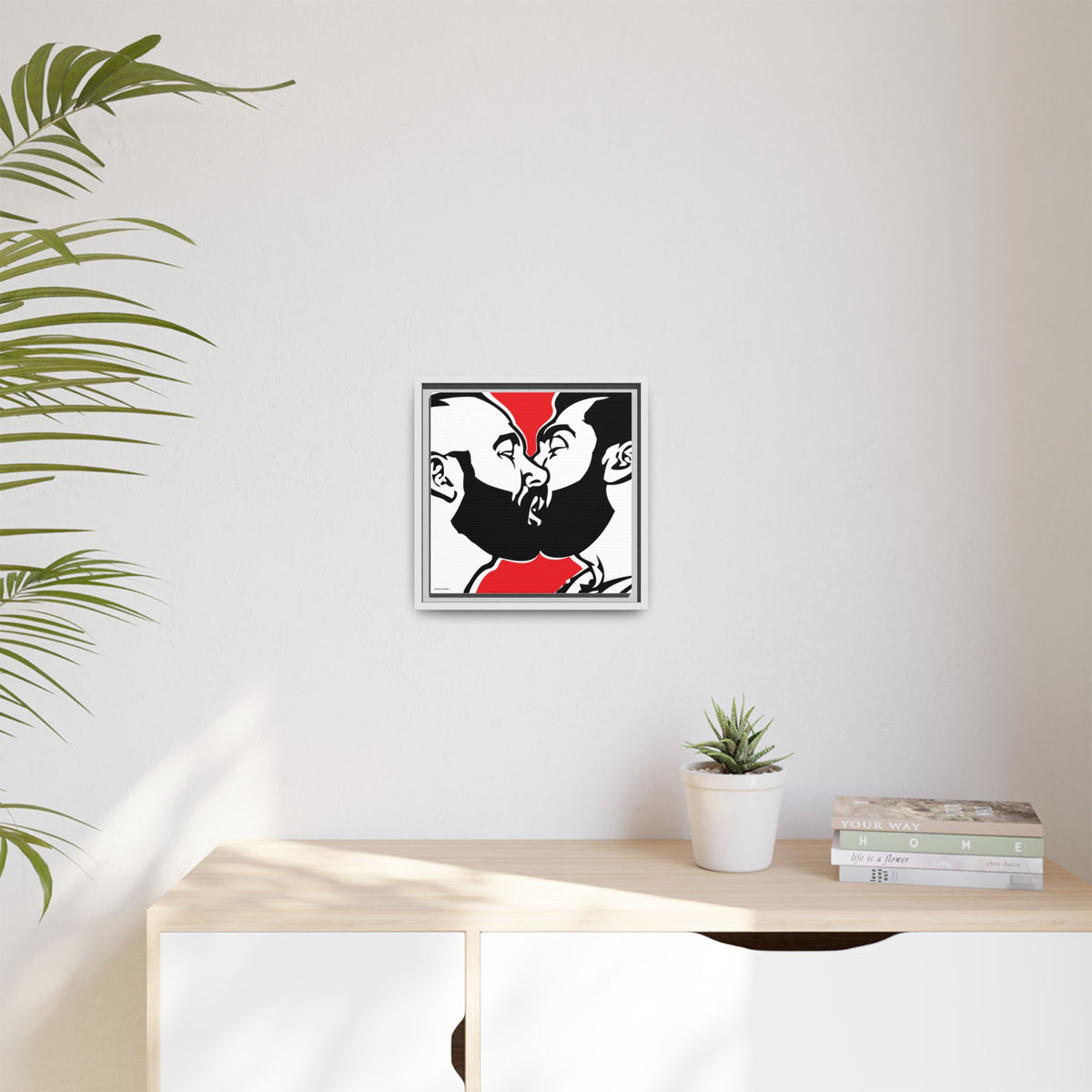 Love is Love, Giclee Print on Matte Canvas, Framed (Multi-color)